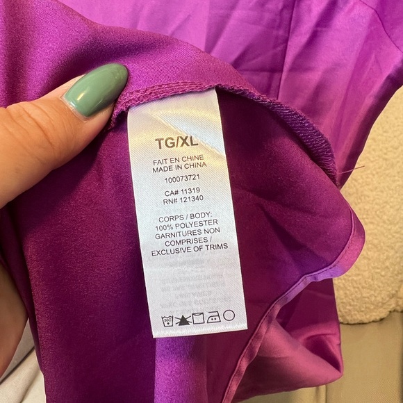 Dynamite NWT XL maxi satin dress - Picture 4 of 4